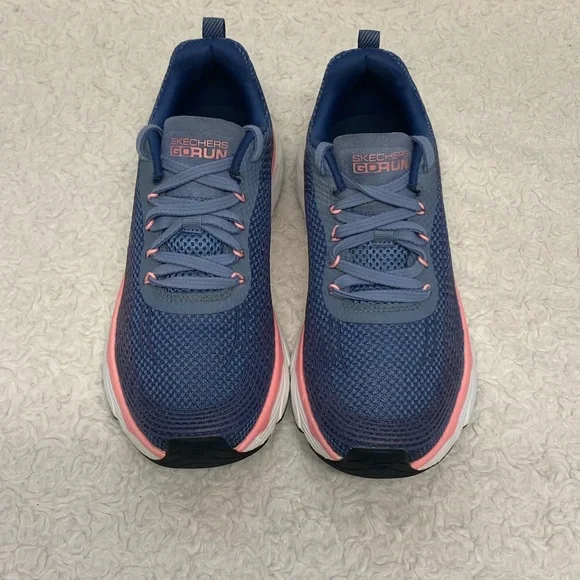 Skechers Womens Go Run Max Cushioning Elite Shoes Sneaker Size 7.5 Blue pink - Picture 4 of 12
